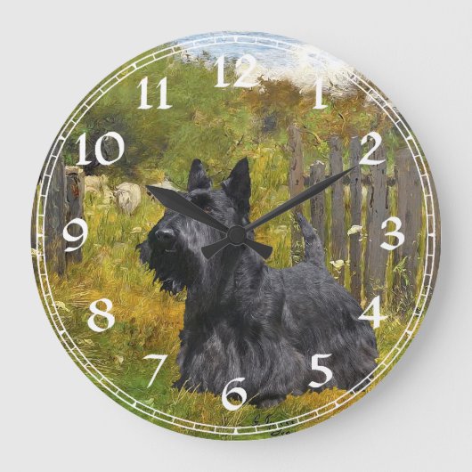 Horloge Scottish Terrier (Recto)