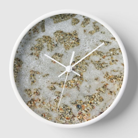 Horloge Seashells Beach Foam Beach Thème (Recto)