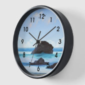 Horloge Sérénité, nuages, beauté tranquille (Angle)