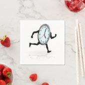 Horloge Serviettes en papier (En situation)