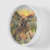 Horloge Setter irlandais (Angle)