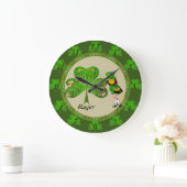 Horloge Shamrock Leprechaun (Maison)