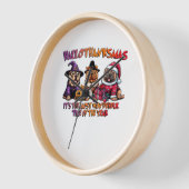 Horloge Shar Pei Halloween Thanksgiving Noël classique (Angle)