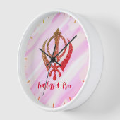 Horloge Sikh Khanda "Sans peur et libre" (Angle)