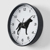 Horloge Silhouette de Chien de Montagne Suisses (Angle)