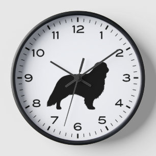 Horloge Silhouette de la race de chien Épagneul jouet angl