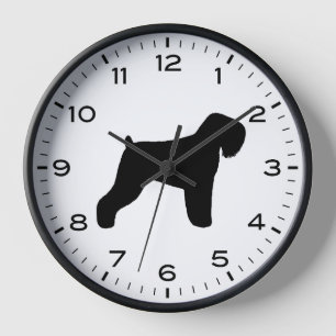 Horloge silhouette de la race de chien Terrier Noi