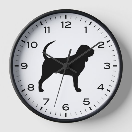 Horloge Silhouette sanglante avec chiffres et minutes (Recto)