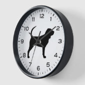 Horloge Silhouette sanglante avec chiffres et minutes (Angle)