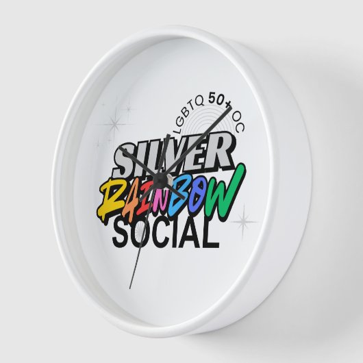 Horloge Silver Rainbow Keychain (Angle)