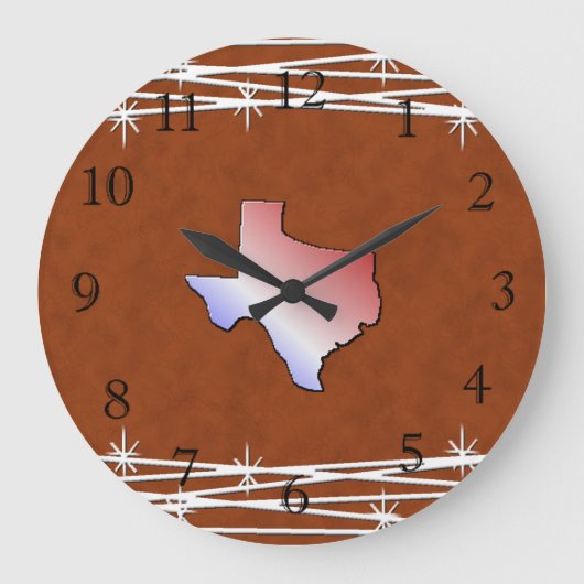 Horloge simili cuir du Texas (Recto)