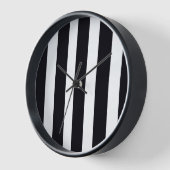 Horloge Simple Élégant Mur Chic Gratté Noir Et Blanc (Angle)