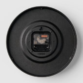 Horloge Simple Empreinte de patte de chat animal de compag (Verso)