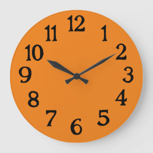 Horloge simple orange normale normale