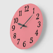 Horloge simple rose normale normale (Angle)