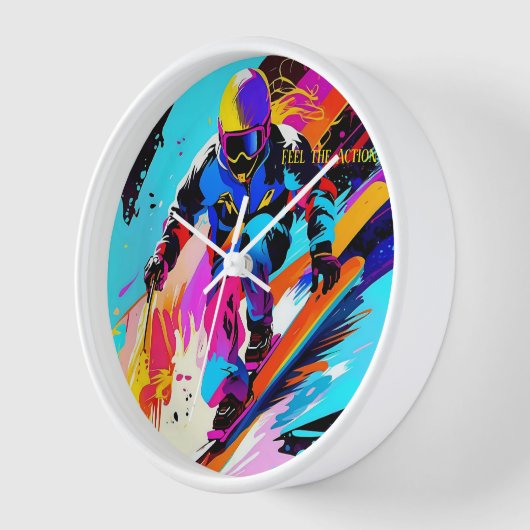 Horloge Ski de descente (Angle)