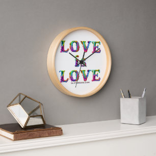 Horloge SlipperyJoe l'amour est amour dégoulinant fondu dy