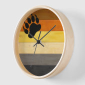 Horloge SlipperyJoe's Bear Pride drapeau de la texture du (Angle)