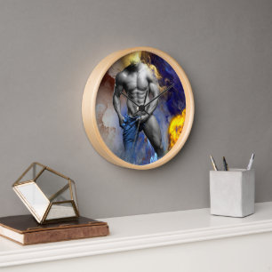 Horloge SlipperyJoe's musculaire physique chemise vapeur