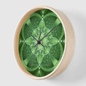 Horloge SlipperyJoe's St. Patrick's Day Fractal vortex hol (Angle)