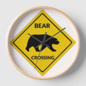 Horloge SlipperySignal de passage de l'ours de Joe silhoue (Recto)