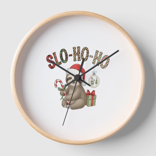 Horloge Slo Ho Ho Xmas Sloth (Recto)
