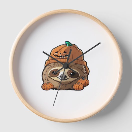 Horloge Sloth espuki sison halloween T-shirt classique (Recto)