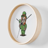 Horloge Sloth St Patrick's Day Irish Lucky (Angle)