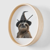 Horloge Sloth Wearing Halloween Witch Hat Classic T-Shirt (Angle)