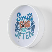 Horloge Smile Big Laugh Souvent : Message réconfortant (Angle)