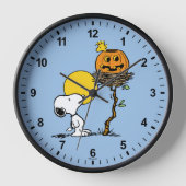Horloge Snoopy & Bois Nid Avec Jack O'Lantern (Recto)