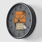 Horloge Snoopy Halloween Spider Web Doghouse (Angle)