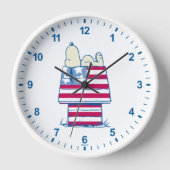 Horloge Snoopy sur 4 juillet Dog House (Recto)