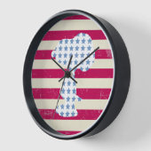 Horloge Snoopy Vintage Stars & Stripes (Angle)