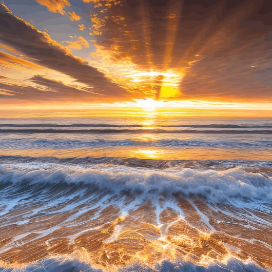 Horloge solaire de l'océan d'or