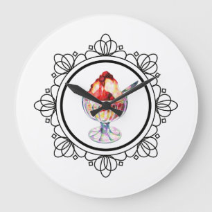 horloge solaire vintage crème glacée