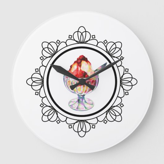 horloge solaire vintage crème glacée (Recto)