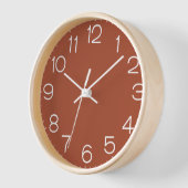 Horloge Solide Burnt Orange (Angle)