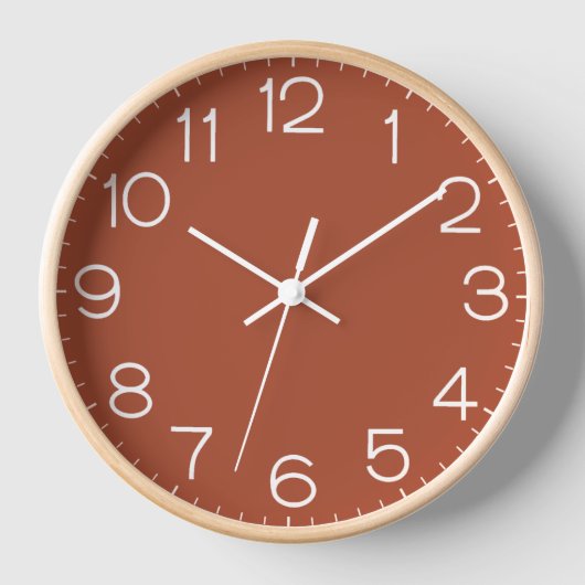 Horloge Solide Burnt Orange (Recto)