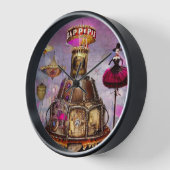 Horloge Sonneur de cirque Surreal Steampunk (Angle)