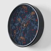 Horloge Souris et mûres sur la marine (Angle)