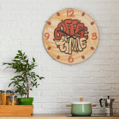 Horloge Soyez fort comme du café | mur de citation motivan