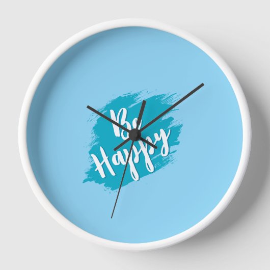Horloge soyez heureux texte (Recto)