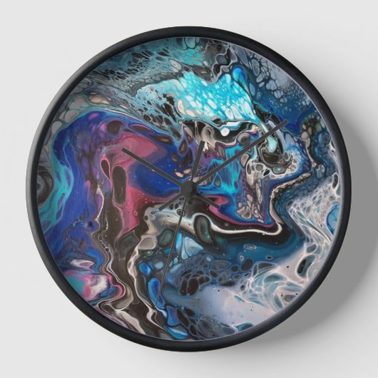 Horloge spatiale bleue (Recto)