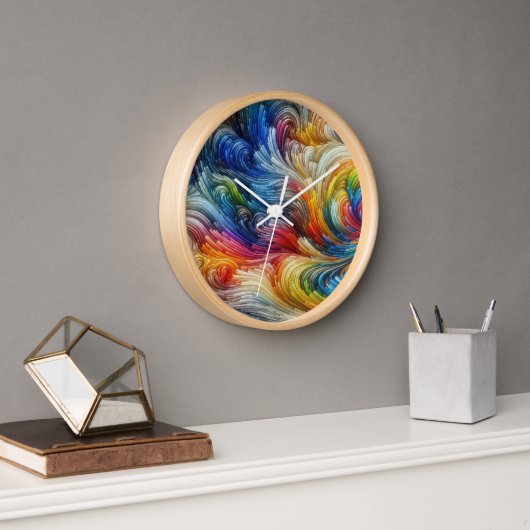 Horloge Spectre Abstrait contemporain (Bureau)