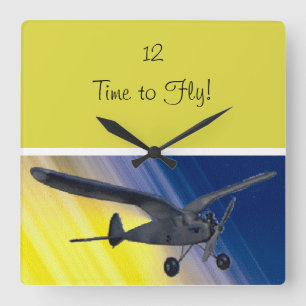 Horloge - spectre - avion modèle