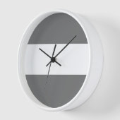 Horloge Sportif Amusant Chic Moderne Gris Blanc Large Tail (Angle)