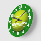 Horloge sportive de balle de tennis (Angle)