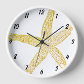 Horloge Starfish Gold Parties scintillant Beach House Jaun (Recto)