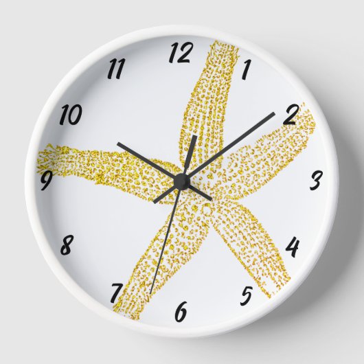 Horloge Starfish Gold Parties scintillant Beach House Jaun (Recto)